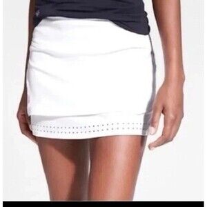 Athleta Women’s Stealth Trucool Skort Skirt Pull On Golf Tennis in White Size M